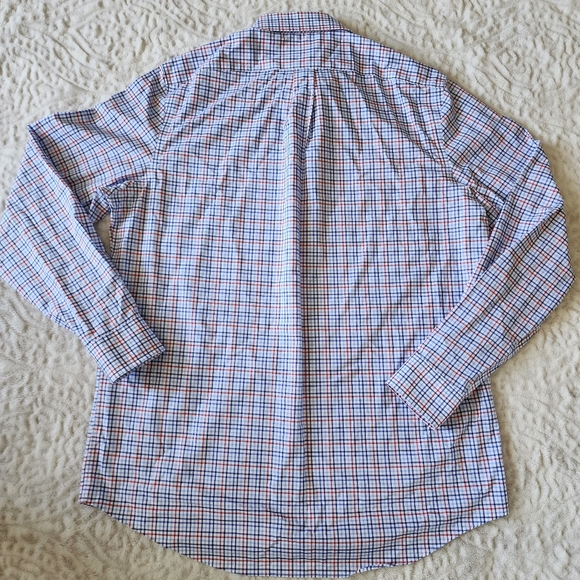 Lauren Ralph Lauren Shirt Mens Tall Fit Supima Cotton 17  36/37 Check Plaid - Picture 3 of 12